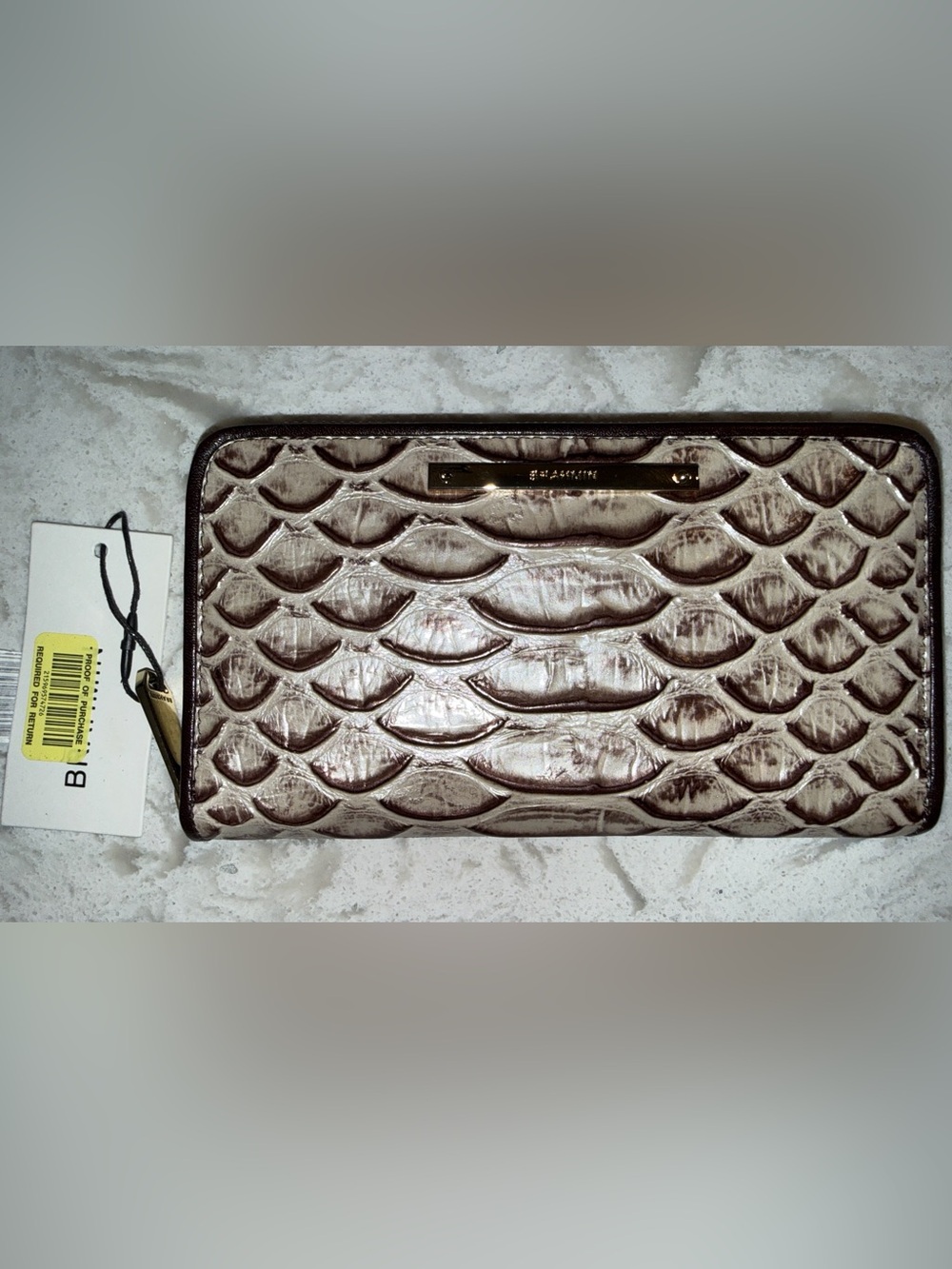 Brahmin Pearl Dogwood Leather Suri Wallet Rare NEW!